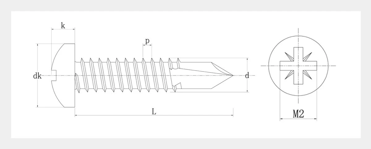 Truss Head Self Drilling Screw-2D
